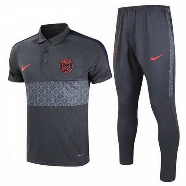 Polo Paris Saint Germain Conjunto Completo 2020-2021 Gris